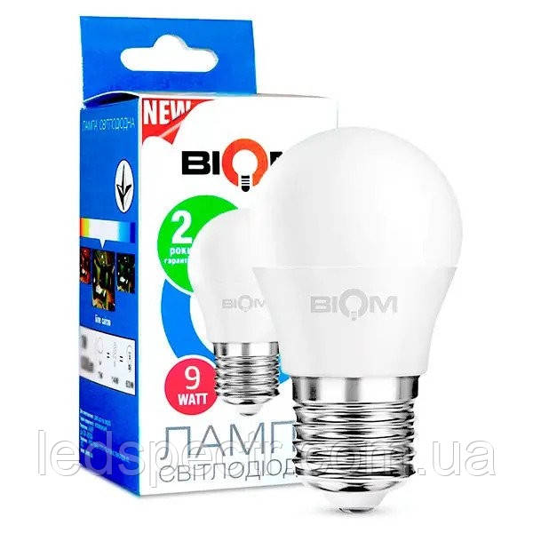 Світлодіодна лампа Led Biom BT-584 G45 9 W E27 4500 K