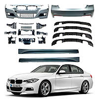 Комплект обвеса M Paket BMW 3 Series F30 2012-2018  (передний / задний бампер, пороги) БЕЗ ПАРКТРОННИКОВ