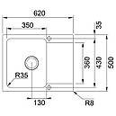 Кухонна мийка Franke OID 611-62 бежевий (143.0671.750), фото 2