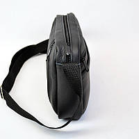 Стильная мужская сумка-мессенджер из натуральной кожи флотар, черного цвета, мужские сумки CR-885 через плечо
