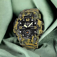 Часы наручные мужские SKMEI 1965CMGN CAMO GREEN, военные мужские наручные часы зеленые. SY-110 Цвет: камуфляж