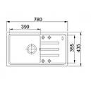 Кухонна мийка Franke Malta BSG 611-78 (114.0691.534) чорний матовий, фото 2