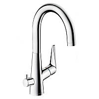 Кухонный смеситель Hansgrohe Talis S 220 с запорным вентилем хром (72811000)