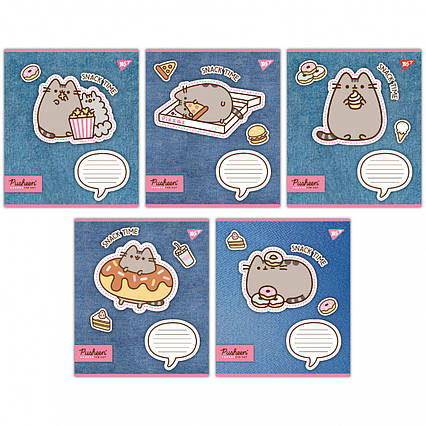 Зошит шкільний Yes Pusheen. Snack time 12 аркушів клітинка