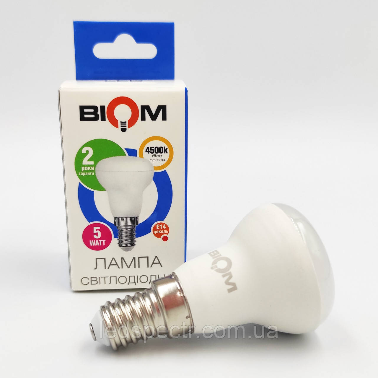 Світлодіодна лампа Led Biom R39 Е14 5 W 4500 K