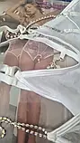 Сексуальне відверте мереживне боді білого кольору, фото 4