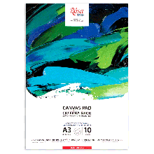 Склейка-блок з грунтованого полотна, А3, 320 г/м2, 10л, дрібне зерно, ROSA Studio