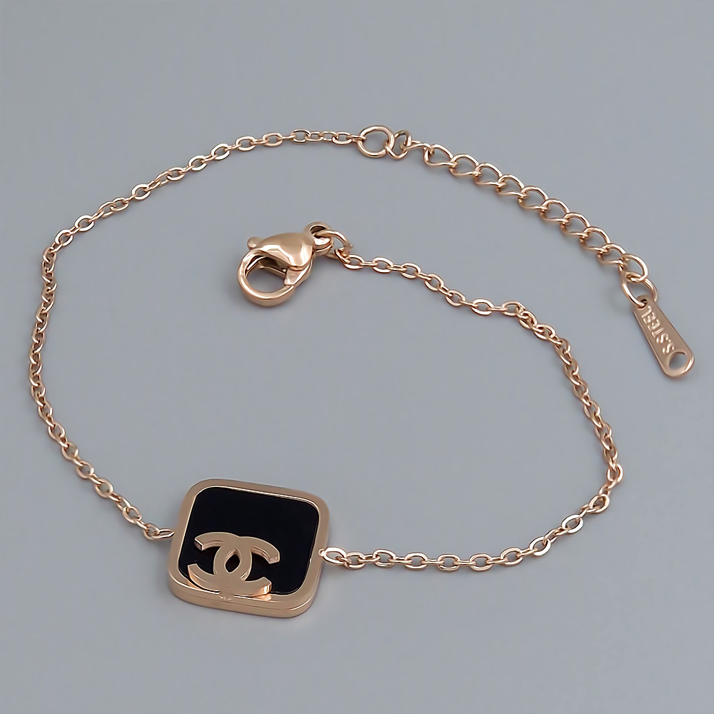 Браслет Stainless Steel. Сталь. Позолота ЧВ. Довжина: 17-20 см.