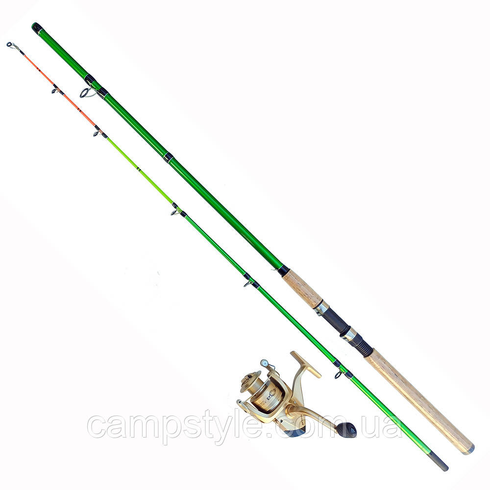 Комплект cпінінгове вудлище Goss Green Fast 80-120g 2.1m з котушкою GOSS EF4000 3BB ПФ