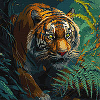 Картина за номерами "Повелитель джунглів" ©art_selena_ua KHO6506 40х40 см Ідейка ar