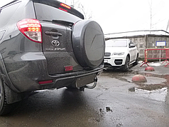 Фаркоп Toyota RAV4 III 2006-2013 (Тойота Рав 4) оцинкований, без підрізу бампера