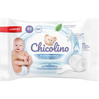 Туалетная бумага Chicolino Биоразлагаемая влажная для детей и взрослых 40 шт. (4823098413936) and
