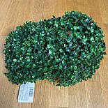 Штучна рослина кущ, Самшит, темно-зелений, 27 см, пластик (960286), фото 6