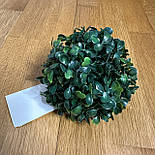 Штучна рослина кущ, Самшит, темно-зелений, 13 см, пластик (960316), фото 4