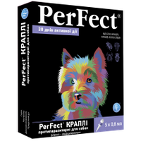 Перфект спот-он для собак 5 капель против блох клещей и комаров 10-20кг 1,6мл