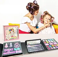 Набор на макияжа и причесок детский,Игрушечный набор косметики с маникюром pSh