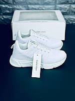 Кроссовки Calvin Klein женские Кроссовки летние белые сеточка