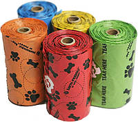 Пакети для прибирання за собаками (для фекалій) Eco Doggy Bags, 1 рул х 18 шт ароматизовані