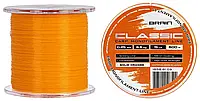 Волосінь Brain Classic Carp Line Solid orange 600m 0,25mm 6,6kg 15lb