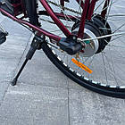 Електровелосипед VOLTO Huachi 26" 500W 19Ah Бордовий з кошиком та багажником, фото 6