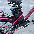 Електровелосипед VOLTO Huachi 26" 500W 19Ah Бордовий з кошиком та багажником, фото 10