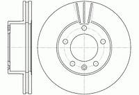 Диск тормозной передний (кратно 2) (пр-во Remsa) Renault Master II Movano 06> (WOKING) (D6643.10)