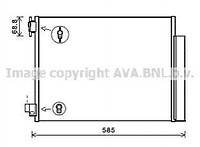 Радиатор кондиционера Renault Duster 1,5DCI 13> , Dokker 1,5DCi 12> , Logan 12> MT AVA (AVA COOLING)