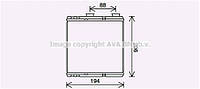 Радиатор отопителя салона Renault Laguna III AVA (AVA COOLING) (RT6634)