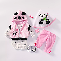 Одежда для куклы реборн "Панда" 45-50 см