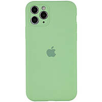 Чехол с защитой камеры Silicone Case Full iPhone 14 Pro Max Mint SB, код: 8215856