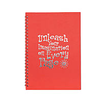 Скетчбук "Дай волю своїй уяві" 13102-KR з червоними листами, А5, на спіралі ar