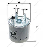 Фильтр топливный Renault KANGOO BE BOP (KW0,1_) (09-) (WIX) (WF8410)