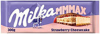 Шоколад молочный Milka Strawberry Cheesecake 300 г (7622210678171)