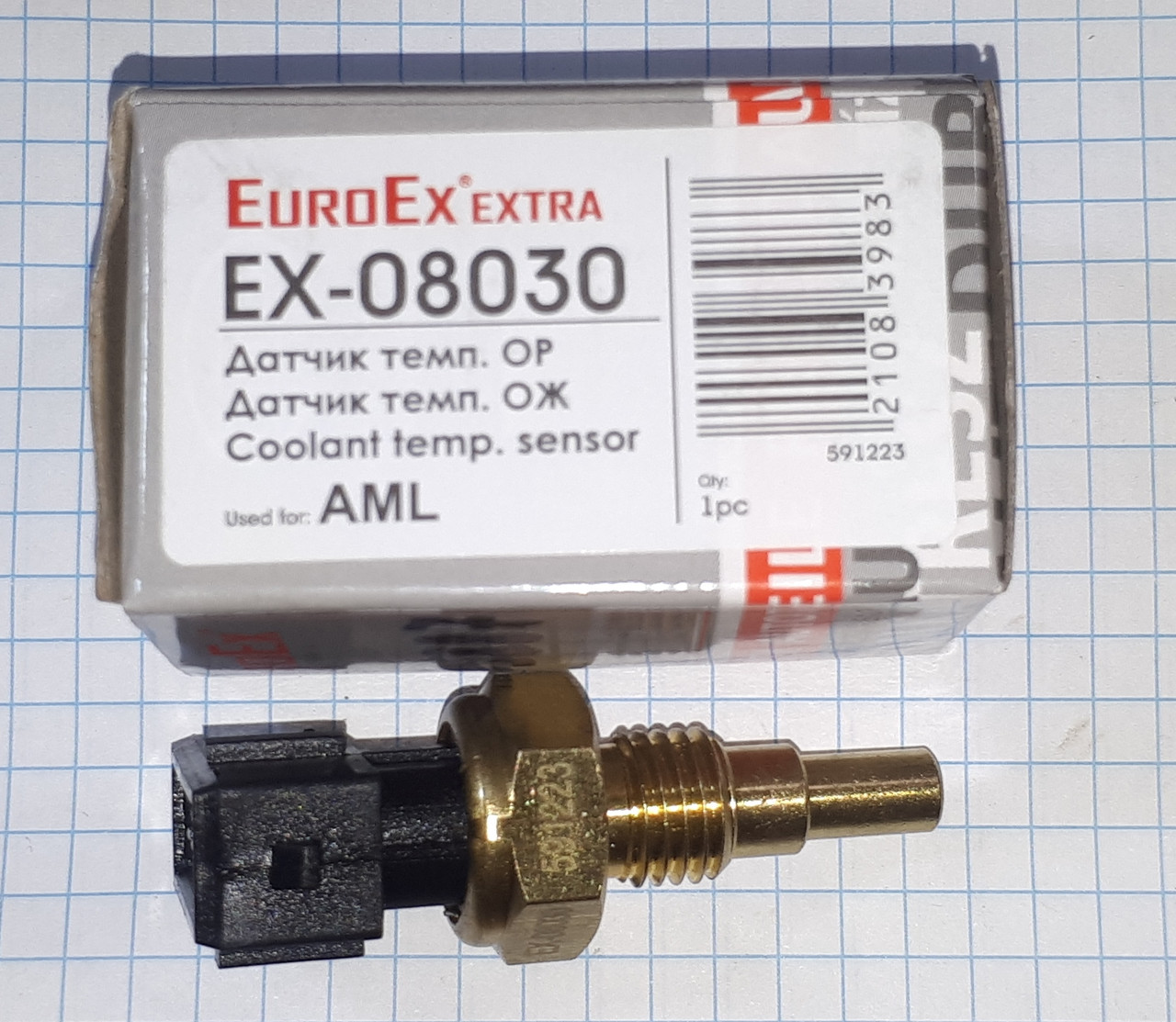 Датчик температури охолоджуючої рідини 3 контакту Чері Амулет Chery Amulet A11-3808030 EuroEx