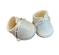 Обувь, слипоны из фоамирана для текстильных кукол на размер стельки 4,5 х 3,5 см.