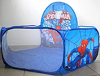 Детская игровая палатка манеж тент для шариков с баскетбольным кольцом Ball pool tent синяя и розовая