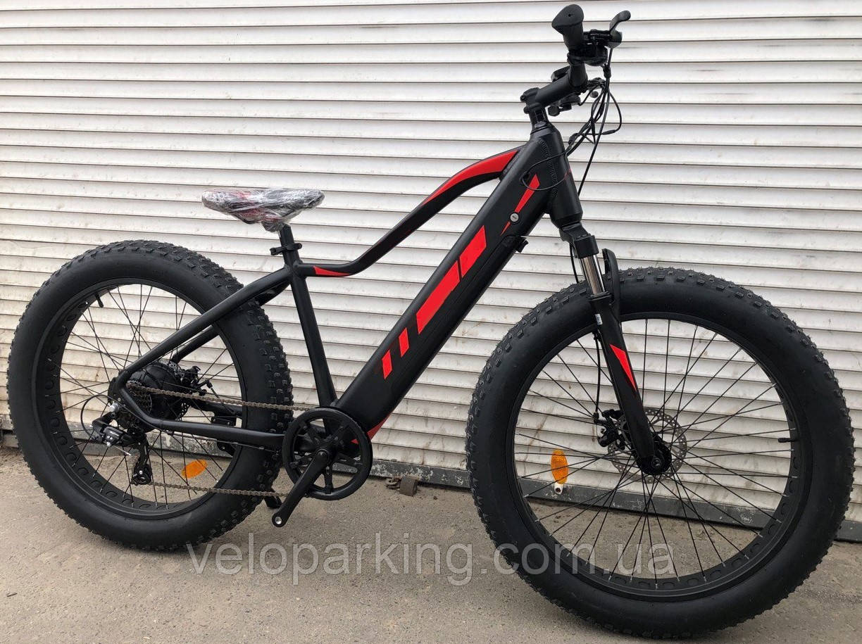 Електровелосипед фетбайк 26/4.0 Lion 500W (Bafang) 48V/12AH, алюмінієвий електрофетбайк (вбудована батарея)