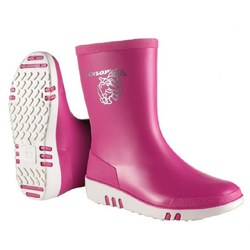 Дитячі гумові чоботи Dunlop Kids Mini Pink (розмір 20)