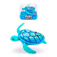 Интерактивная игрушка Robo Turtle Series 2 активируемая водой меняющая цвет Голубой