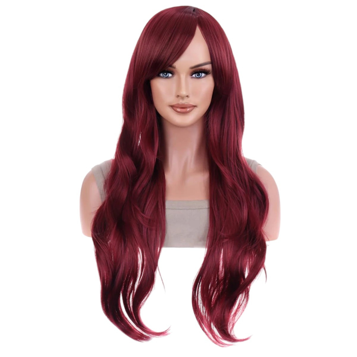 Перука бордо довга косплей VC wig-110