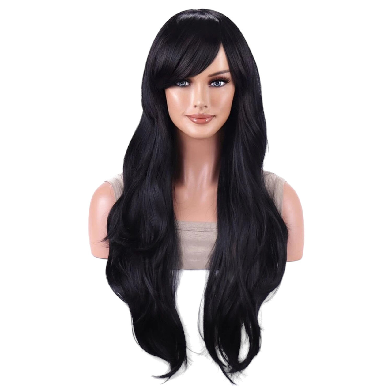 Перука чорна довга косплей VC wig-105