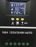 Контролер заряду 100А MPPT 12V 24V 36V 48V для lifepo4 свинцево-кислотних акумуляторів, фото 9