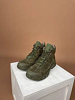 Ботинки летние тактические мужские олива Military Boots ВСУ армейская обувь военные натуральная кожа усиленные 37
