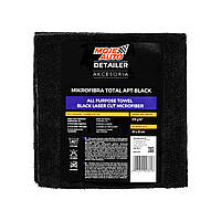 Микрофибра с лазерной резкой Moje Auto Detailer Mikrofibra APT Black (All Purpose Towel) 19-663