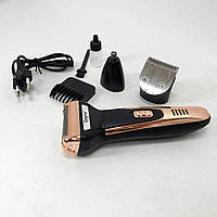 Бездротова електробритва GEMEI GM-598 Машинка для стрижки бороді | Бритва триммер MX-336 для бороди