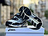 Чоловічі кросівки Asics Gel NYC 1090 White Black Grey Асікс Гель чорно-білі сірі замш сітка весна літо спортивні, фото 5