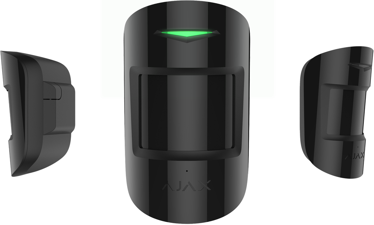 Бездротовий датчик руху та розбиття скла Ajax CombiProtect Black (AJXCPB)