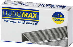 Скоби для степлера (№10, 1000шт) Buromax Люкс BM.4411