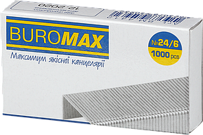 Скоби для степлера (№24/6, 1000шт) Buromax Люкс BM.4412