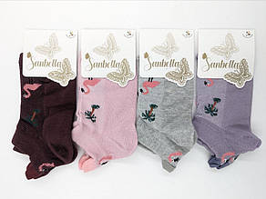 Шкарпетки жіночі котонові Sanbella сітка, з пальмою 36-40 12 пар/уп мікс кольорів